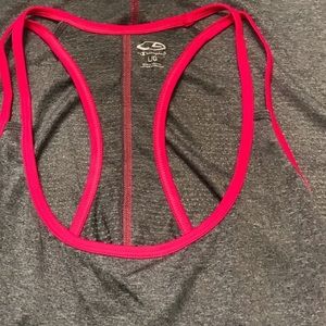 C9 by Champion Gray and Hot Pink Racerback Tank L